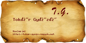 Tokár Győző névjegykártya